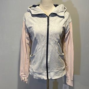 Lululemon Full Zip Hooded Jacket Women’s Size 8 Gray/Pink
